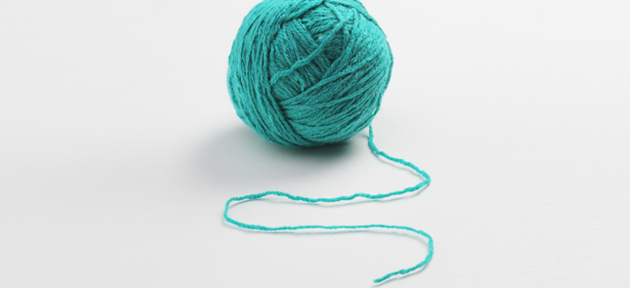 Na imagem vemos um novelo de lã