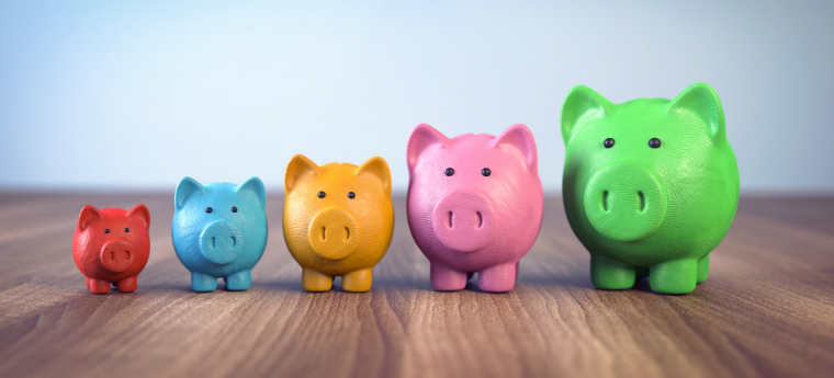 Cofres em formato de porquinho