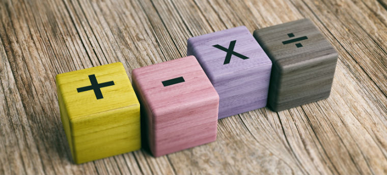 Blocos com operações matemáticas