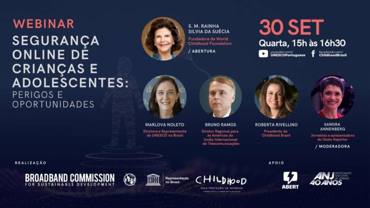 Convidados para o Webinário Segurança Online de Crianças e Adolescentes: perigos e oportunidades