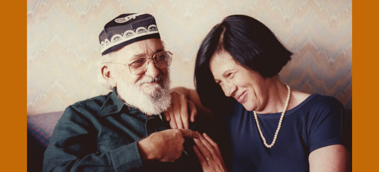 Paulo Freire e Ana Maria Araújo em Nova York, 1988.