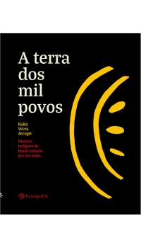 Capa com fundo preto e traços amarelos curvos lembrando um rosto estilizado